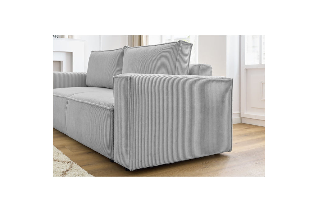 NIHAD fixed 3-seater straight sofa in corduroy - BOBOCHIC - The Bradery