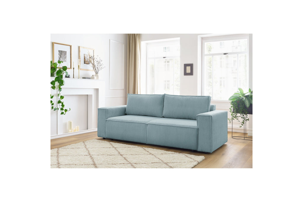 NIHAD fixed 3-seater straight sofa in corduroy - BOBOCHIC - The Bradery