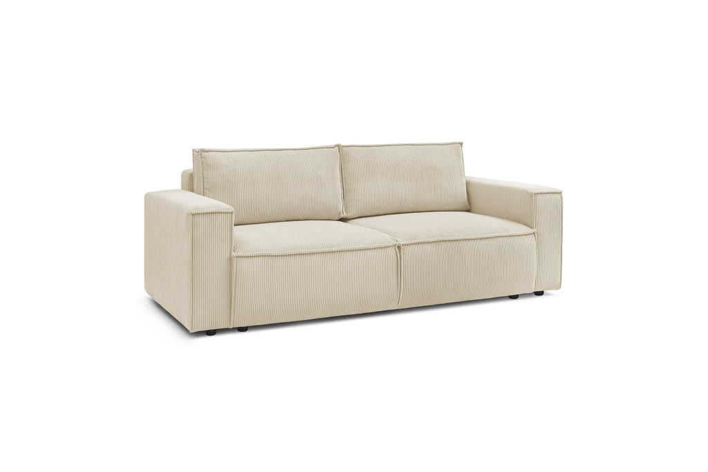 NIHAD fixed 3-seater straight sofa in corduroy - BOBOCHIC - The Bradery