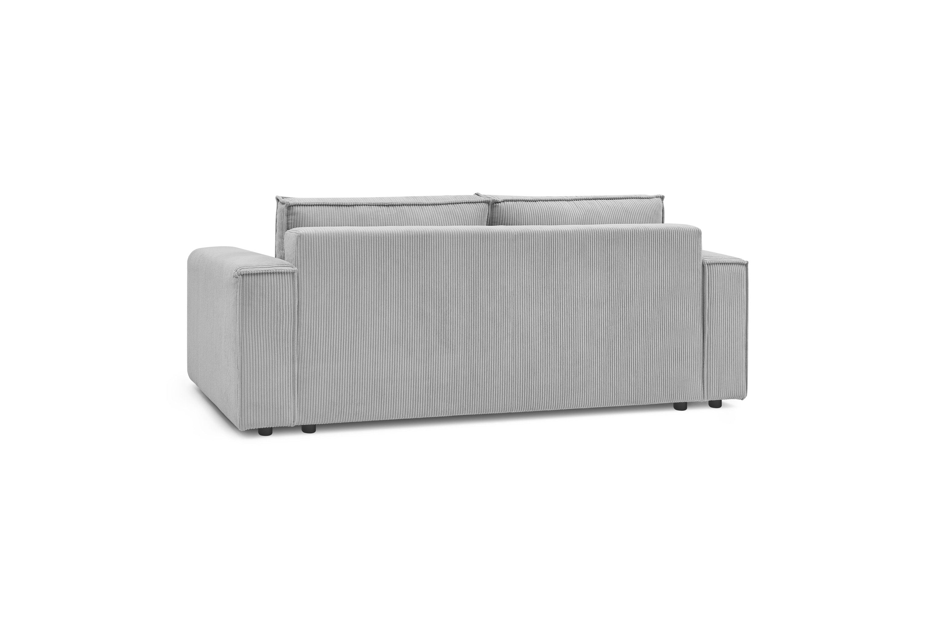 NIHAD fixed 3-seater straight sofa in corduroy - BOBOCHIC - The Bradery