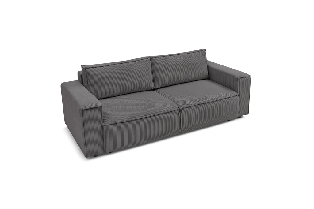 NIHAD fixed 3-seater straight sofa in corduroy - BOBOCHIC - The Bradery