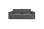 NIHAD fixed 3-seater straight sofa in corduroy - BOBOCHIC - The Bradery