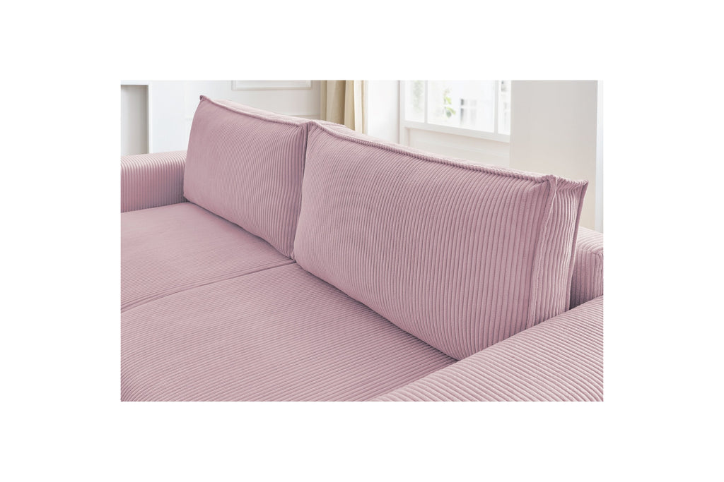 NIHAD fixed 3-seater straight sofa in corduroy - BOBOCHIC - The Bradery