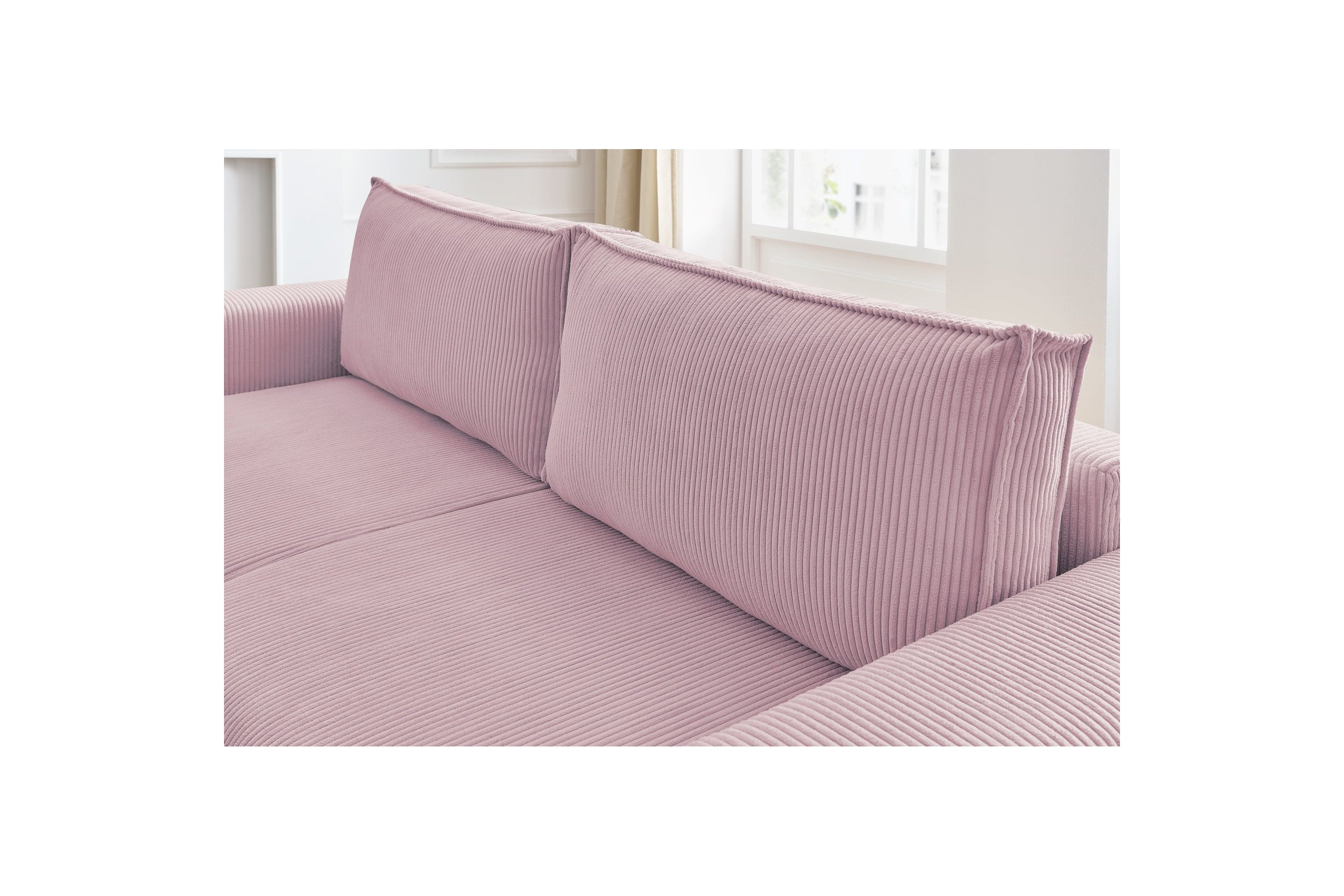NIHAD fixed 3-seater straight sofa in corduroy - BOBOCHIC - The Bradery