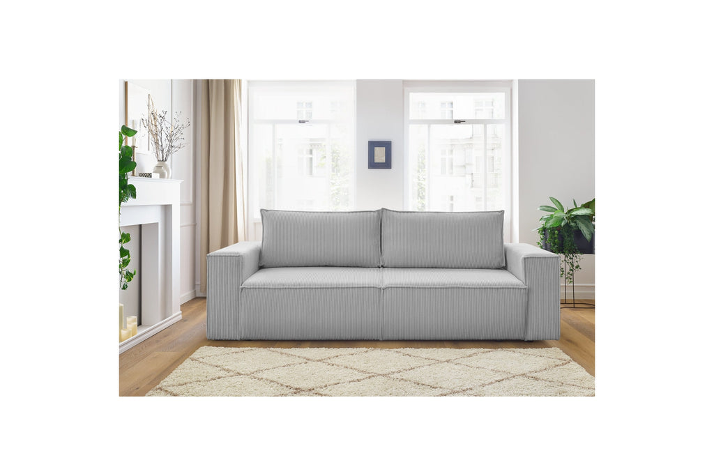 NIHAD fixed 3-seater straight sofa in corduroy - BOBOCHIC - The Bradery