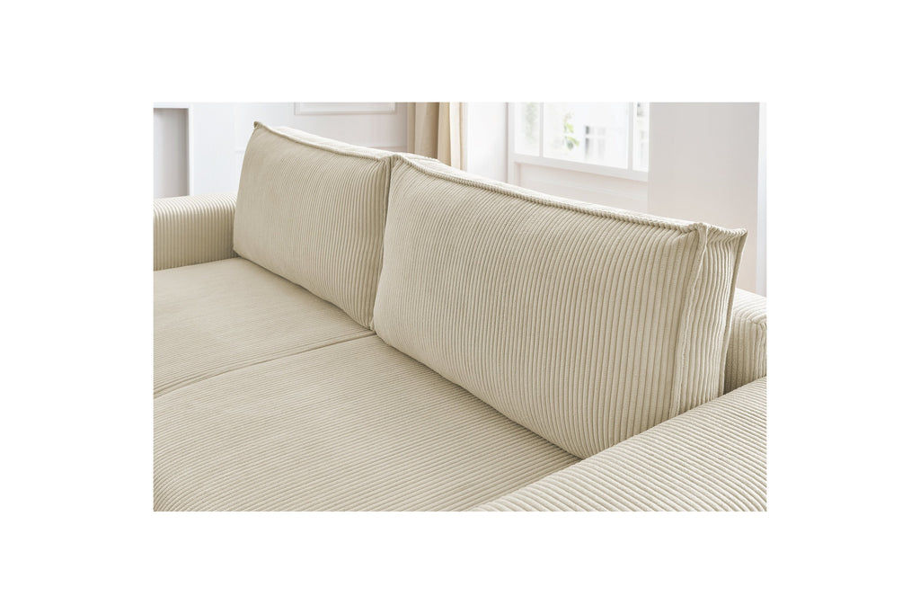 NIHAD fixed 3-seater straight sofa in corduroy - BOBOCHIC - The Bradery