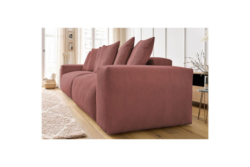 Ultra-soft VOLTAIRE 4-seater upright sofa in corduroy - BOBOCHIC - The Bradery