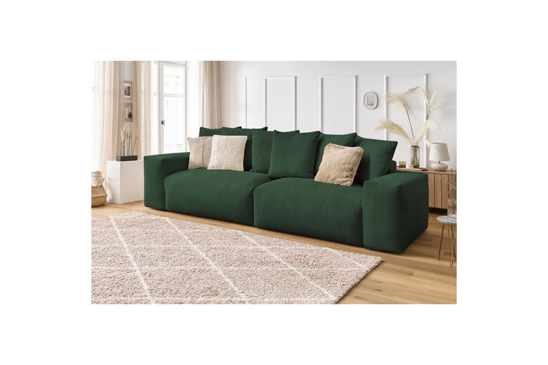 Ultra-soft VOLTAIRE 4-seater upright sofa in corduroy - BOBOCHIC - The Bradery