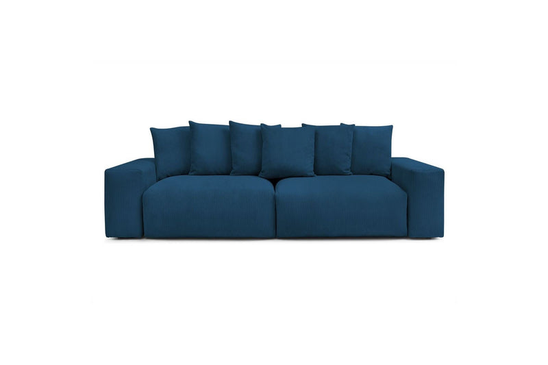 Ultra-soft VOLTAIRE 4-seater upright sofa in corduroy - BOBOCHIC - The Bradery