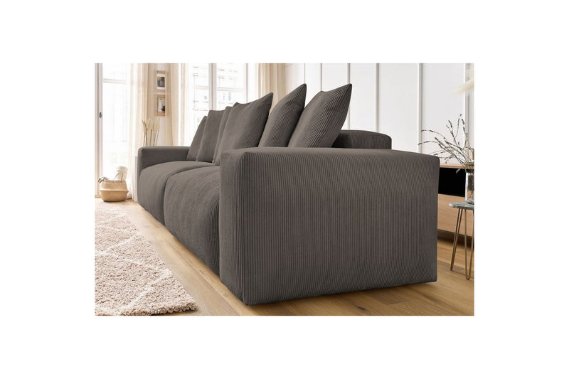 Ultra-soft VOLTAIRE 4-seater upright sofa in corduroy - BOBOCHIC - The Bradery