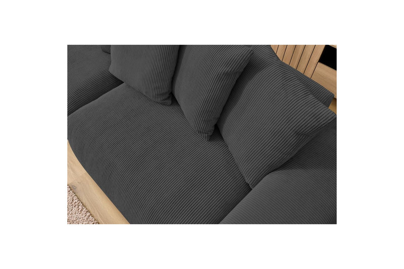 Ultra-soft VOLTAIRE 4-seater upright sofa in corduroy - BOBOCHIC - The Bradery