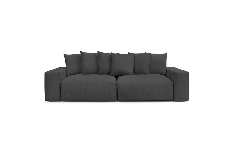 Ultra-soft VOLTAIRE 4-seater upright sofa in corduroy - BOBOCHIC - The Bradery