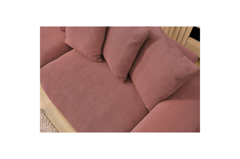 Ultra-soft VOLTAIRE 4-seater upright sofa in corduroy - BOBOCHIC - The Bradery