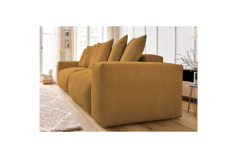 Ultra-soft VOLTAIRE 4-seater upright sofa in corduroy - BOBOCHIC - The Bradery