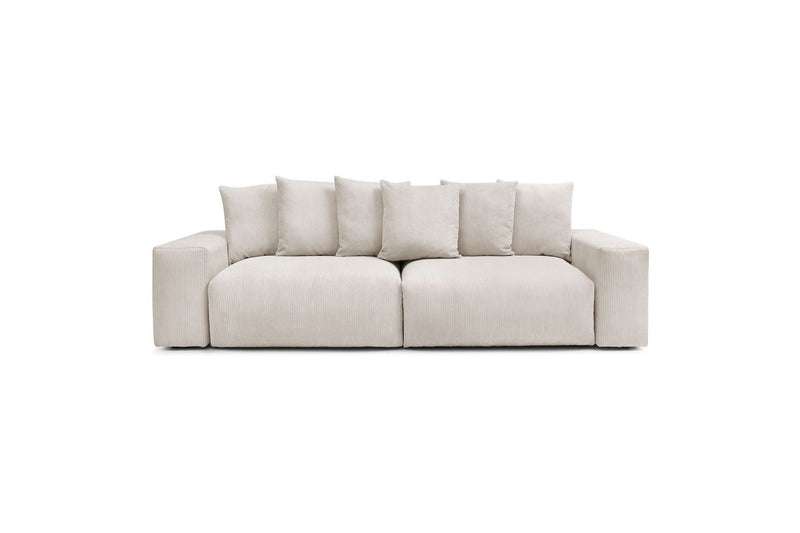 Ultra-soft VOLTAIRE 4-seater upright sofa in corduroy - BOBOCHIC - The Bradery