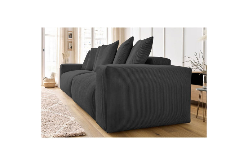 Ultra-soft VOLTAIRE 4-seater upright sofa in corduroy - BOBOCHIC - The Bradery