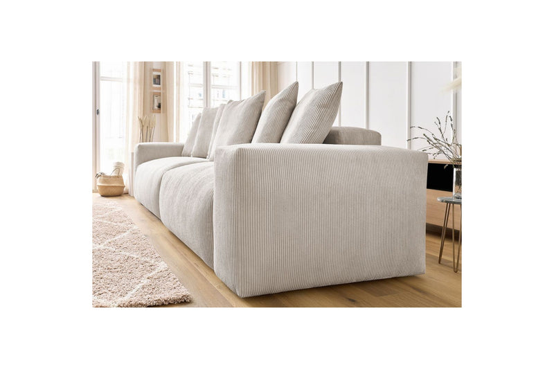 Ultra-soft VOLTAIRE 4-seater upright sofa in corduroy - BOBOCHIC - The Bradery