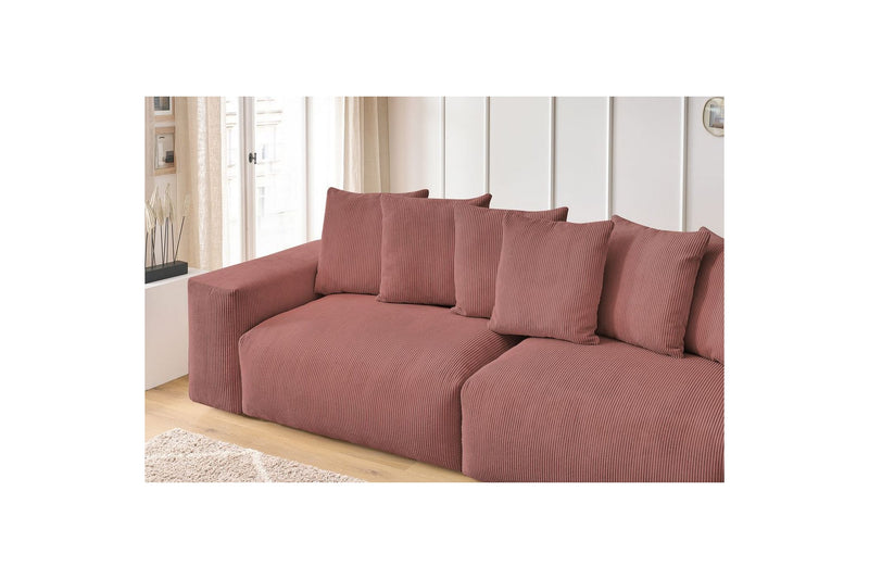 Ultra-soft VOLTAIRE 4-seater upright sofa in corduroy - BOBOCHIC - The Bradery