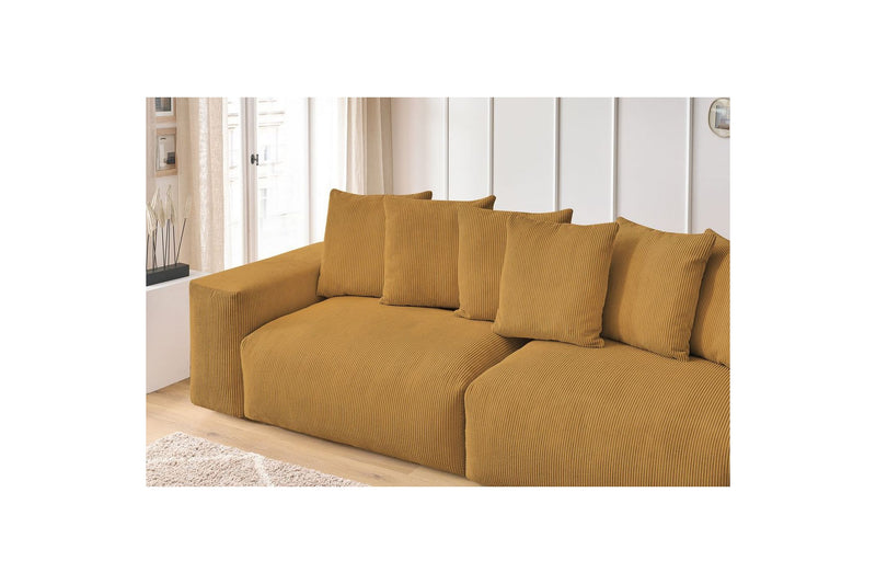 Ultra-soft VOLTAIRE 4-seater upright sofa in corduroy - BOBOCHIC - The Bradery