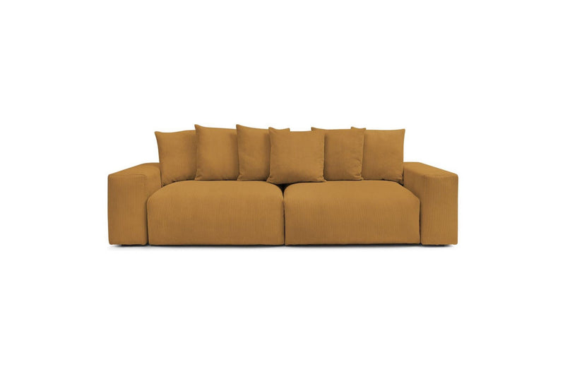 Ultra-soft VOLTAIRE 4-seater upright sofa in corduroy - BOBOCHIC - The Bradery