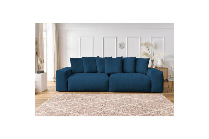 Ultra-soft VOLTAIRE 4-seater upright sofa in corduroy - BOBOCHIC - The Bradery