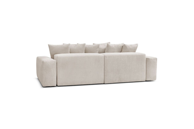 Ultra-soft VOLTAIRE 4-seater upright sofa in corduroy - BOBOCHIC - The Bradery