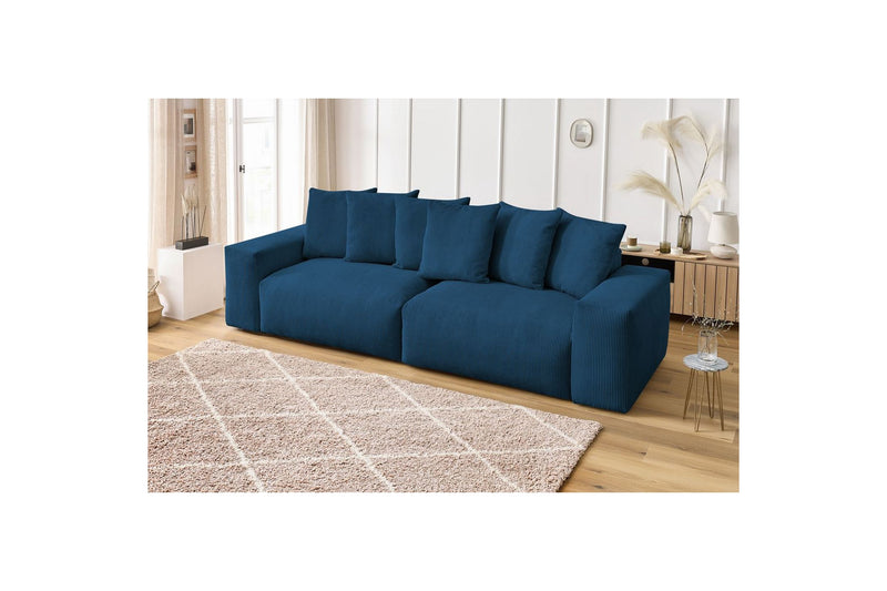 Ultra-soft VOLTAIRE 4-seater upright sofa in corduroy - BOBOCHIC - The Bradery