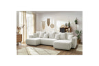 ENVY panoramic convertible sofa bed with storage in bouclé fabric - Panoramic - BOBOCHIC - The Bradery