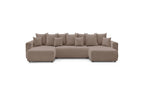 ENVY panoramic sofa bed with storage in bouclé fabric - Panoramic - BOBOCHIC - The Bradery