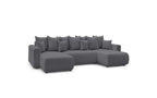 ENVY panoramic sofa bed with storage in bouclé fabric - Panoramic - BOBOCHIC - The Bradery
