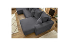 ENVY panoramic sofa bed with storage in bouclé fabric - Panoramic - BOBOCHIC - The Bradery