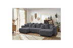 ENVY panoramic sofa bed with storage in bouclé fabric - Panoramic - BOBOCHIC - The Bradery