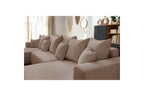 ENVY panoramic convertible sofa bed with storage in bouclé fabric - Panoramic - BOBOCHIC - The Bradery