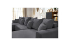 ENVY panoramic sofa bed with storage in bouclé fabric - Panoramic - BOBOCHIC - The Bradery