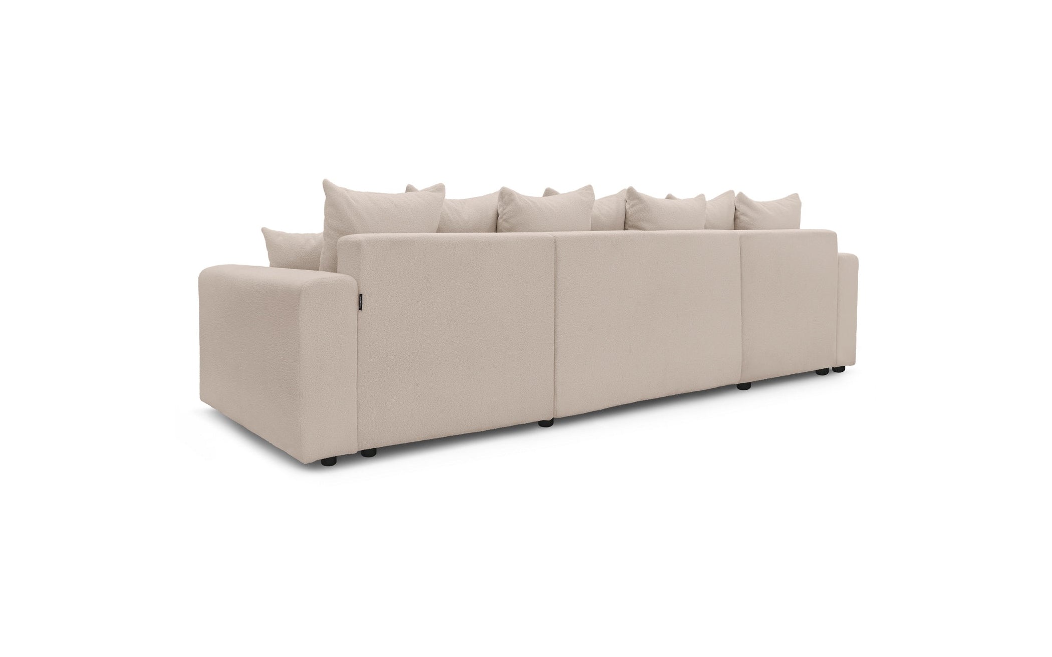 ENVY panoramic sofa bed with storage in bouclé fabric - Panoramic - BOBOCHIC - The Bradery