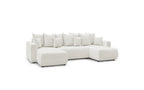 ENVY panoramic convertible sofa bed with storage in bouclé fabric - Panoramic - BOBOCHIC - The Bradery