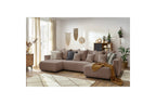 ENVY panoramic convertible sofa bed with storage in bouclé fabric - Panoramic - BOBOCHIC - The Bradery