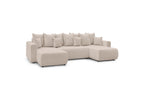 ENVY panoramic sofa bed with storage in bouclé fabric - Panoramic - BOBOCHIC - The Bradery