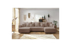 ENVY panoramic convertible sofa bed with storage in bouclé fabric - Panoramic - BOBOCHIC - The Bradery