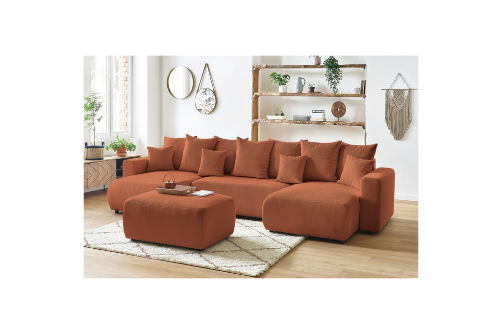 ENVY panoramic convertible sofa bed with storage in corduroy - BOBOCHIC - The Bradery