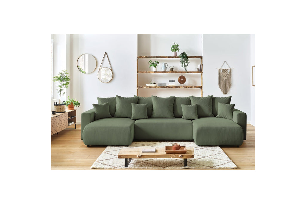 ENVY panoramic convertible sofa bed with storage in corduroy - BOBOCHIC - The Bradery
