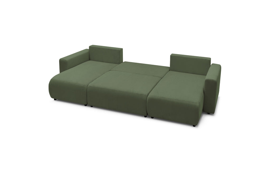 ENVY panoramic convertible sofa bed with storage in corduroy - BOBOCHIC - The Bradery
