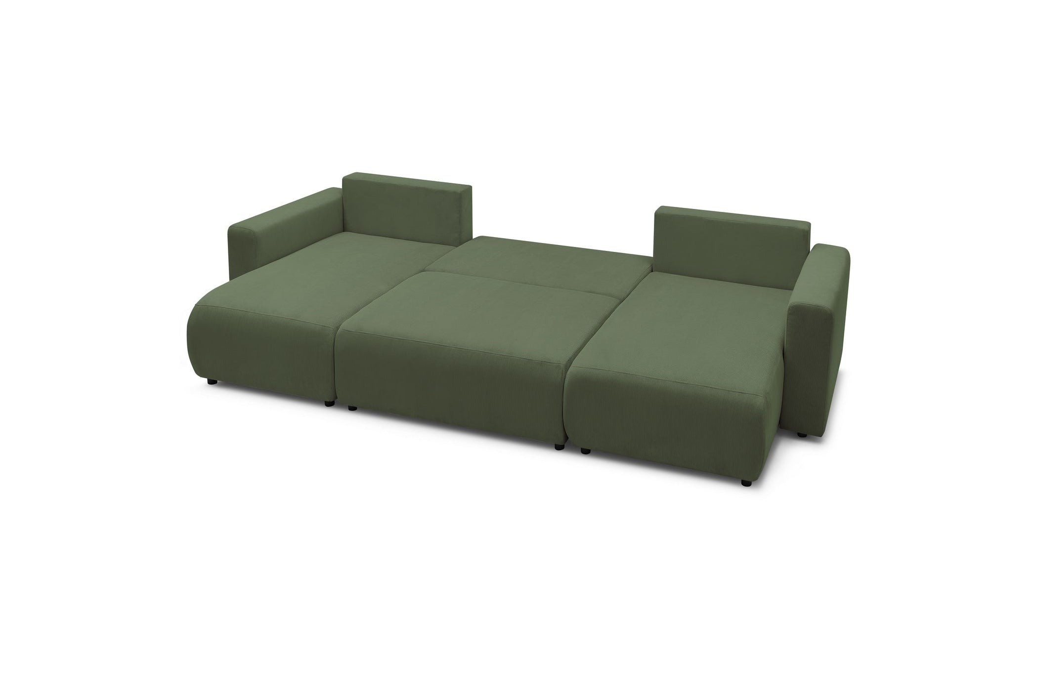 ENVY panoramic convertible sofa bed with storage in corduroy - BOBOCHIC - The Bradery