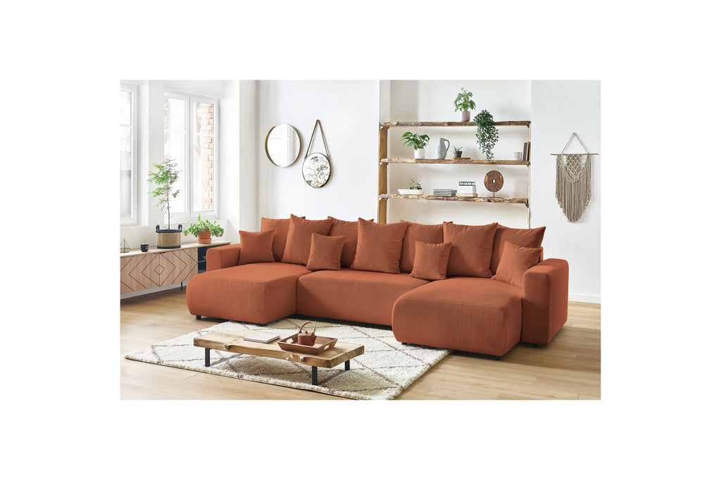 ENVY panoramic convertible sofa bed with storage in corduroy - BOBOCHIC - The Bradery