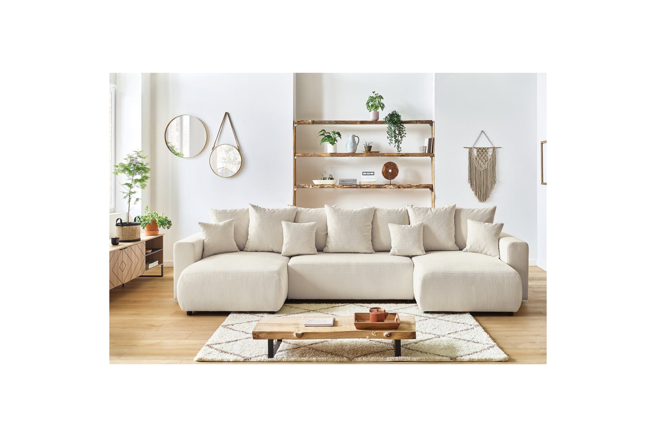 ENVY panoramic convertible sofa bed with storage in corduroy - BOBOCHIC - The Bradery
