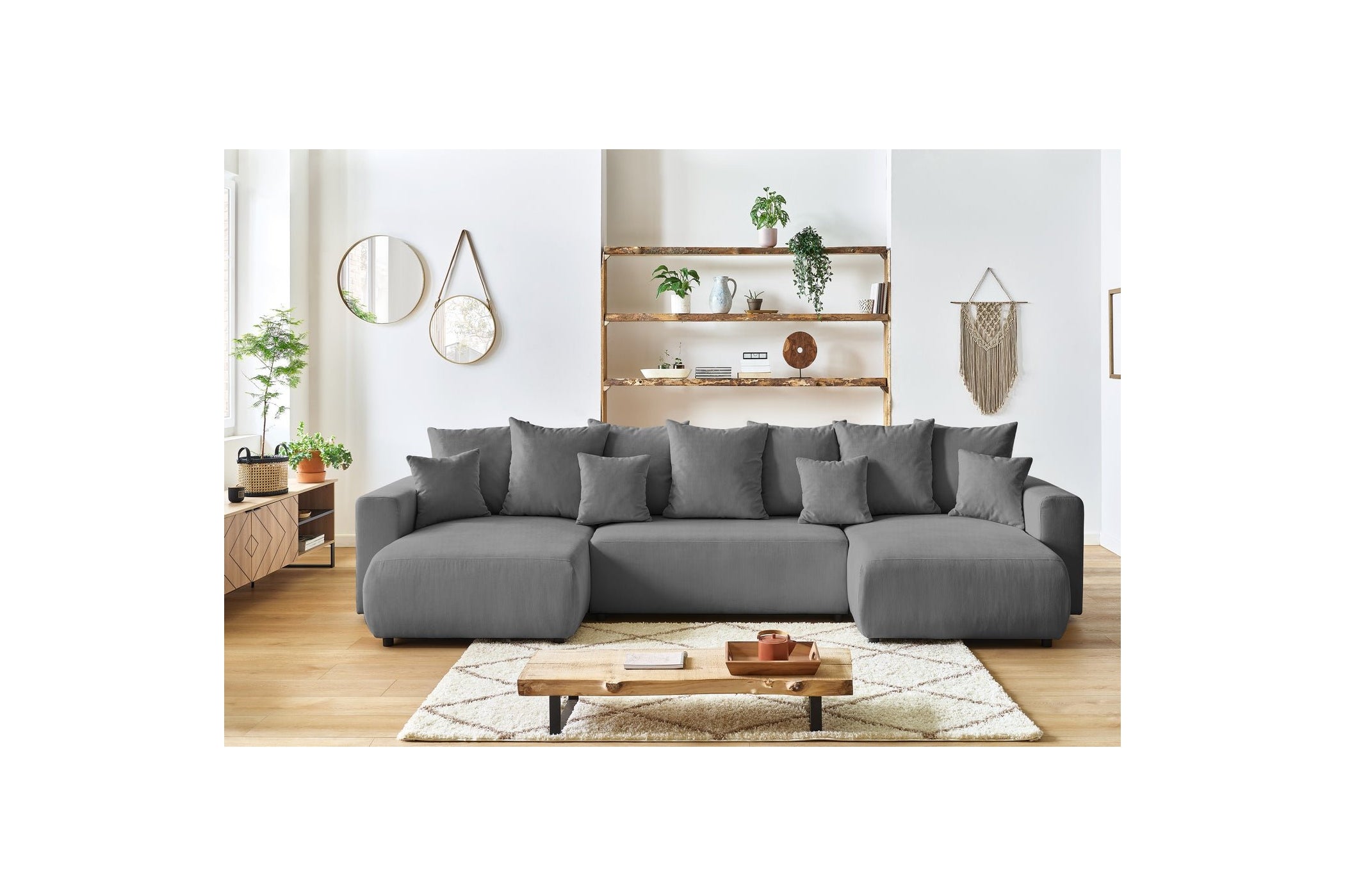 ENVY panoramic convertible sofa bed with storage in corduroy - BOBOCHIC - The Bradery