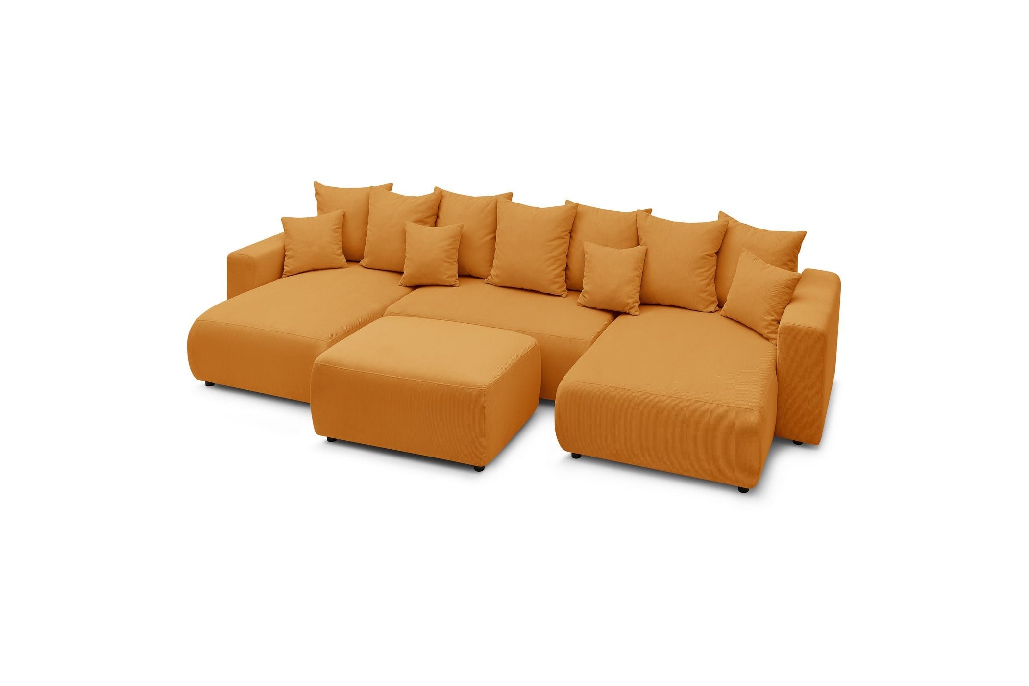 ENVY panoramic convertible sofa bed with storage in corduroy - BOBOCHIC - The Bradery