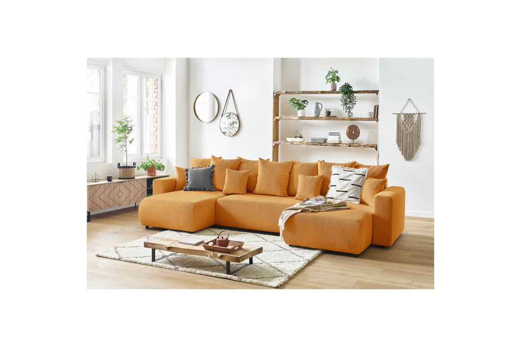 ENVY panoramic convertible sofa bed with storage in corduroy - BOBOCHIC - The Bradery