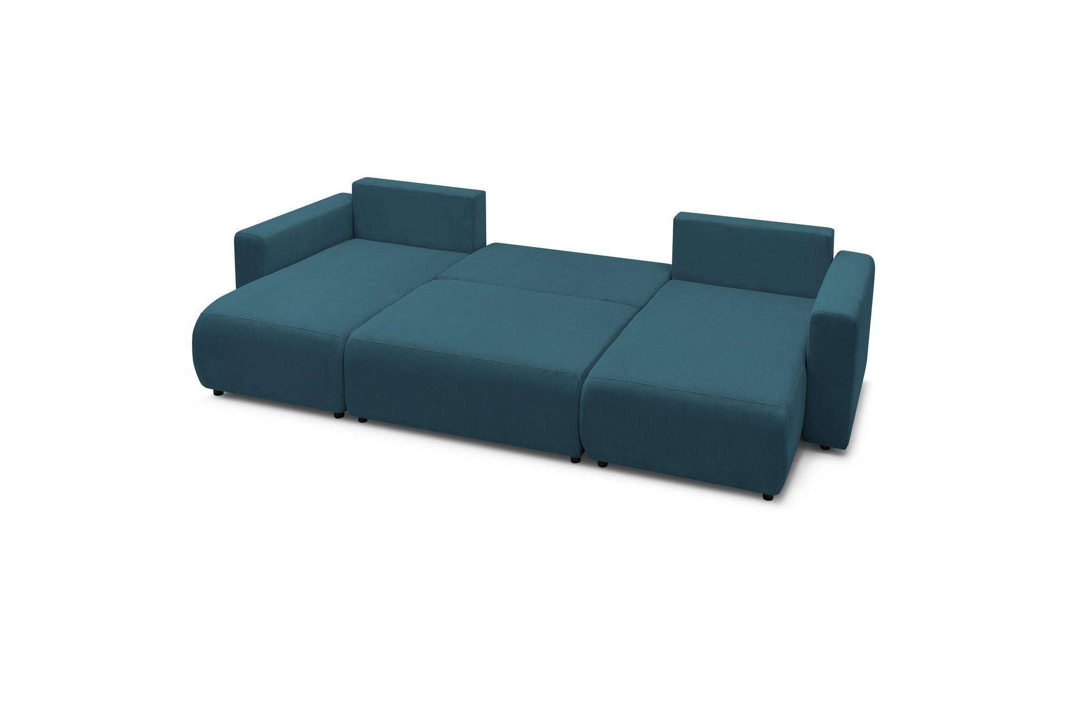 ENVY panoramic convertible sofa bed with storage in corduroy - BOBOCHIC - The Bradery