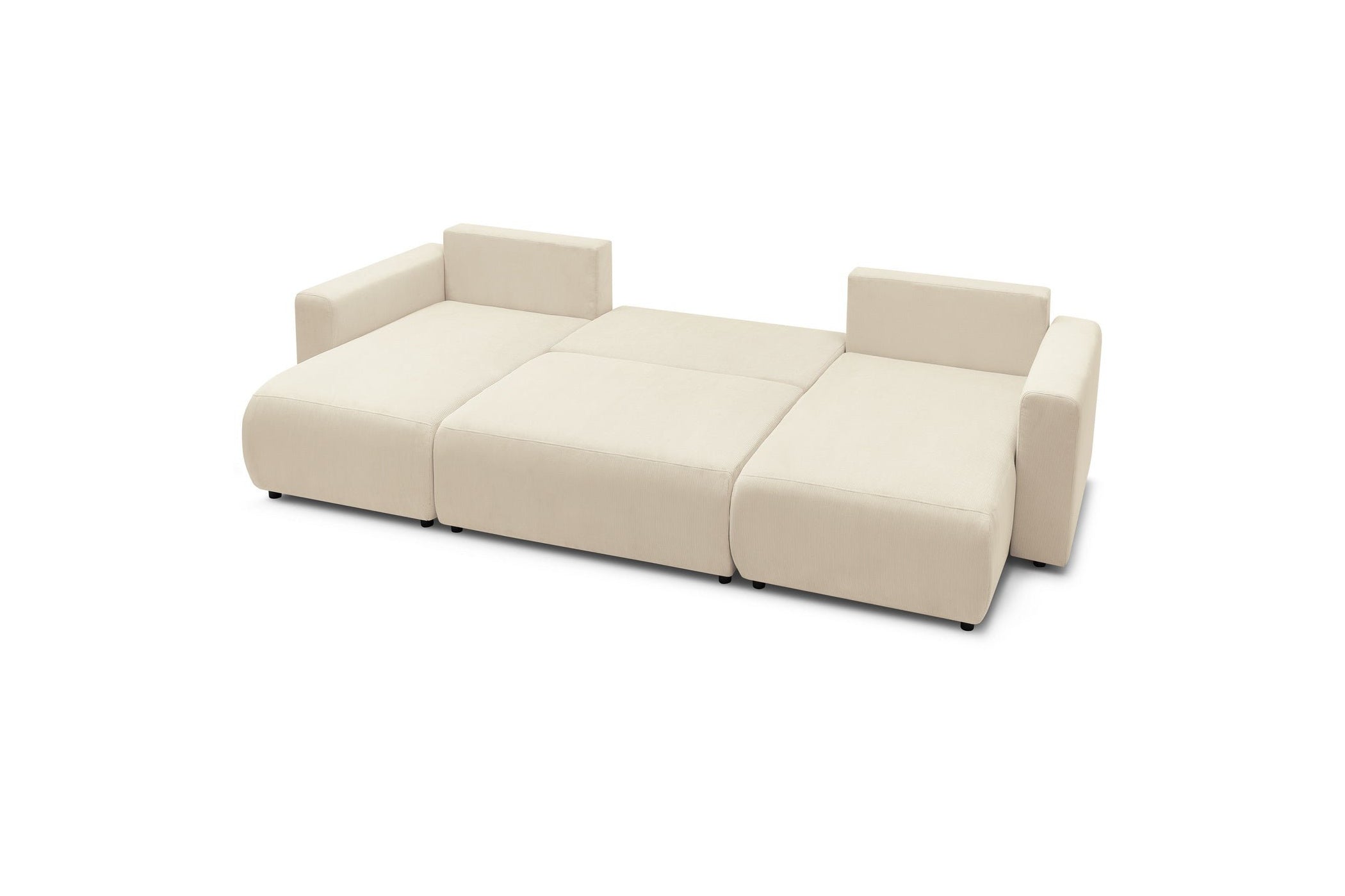 ENVY panoramic convertible sofa bed with storage in corduroy - BOBOCHIC - The Bradery